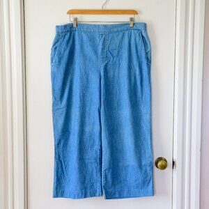 Chambray Pull-On Pants